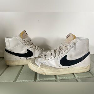 Nike Blazer 77 Sneakers Classic White Leather High Top Size 7